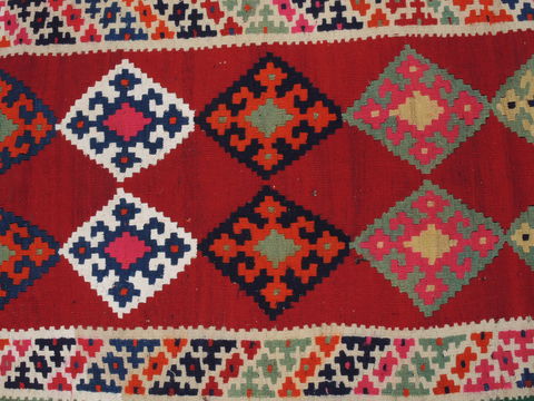 Kilim Red Flat Woven 31 X 60 Area Rug 100-109837 Image 6