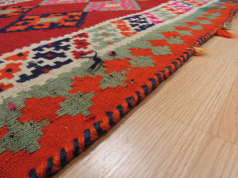 Kilim Red Flat Woven 31 X 60 Area Rug 100-109837 Image 7