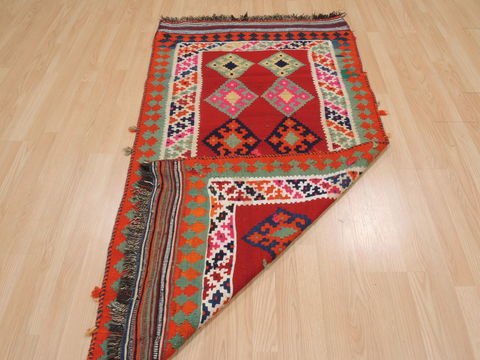 Kilim Red Flat Woven 31 X 60 Area Rug 100-109837 Image 8
