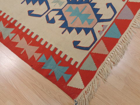 Kilim Red Flat Woven 39 X 58 Area Rug 100-109839 Image 4