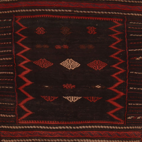 Kilim Red Square Flat Woven 38 X 39 Area Rug 100-109840 Image 0