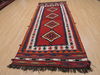 Kilim Red Runner Flat Woven 39 X 101  Area Rug 100-109842 Thumb 1