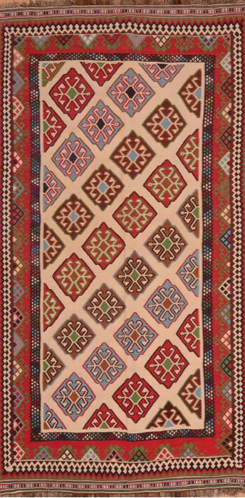 Kilim Beige Flat Woven 49 X 94 Area Rug 100-109844 Image 0
