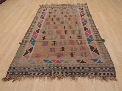 Kilim Brown Flat Woven 46 X 77 Area Rug 100-109845 Image 1