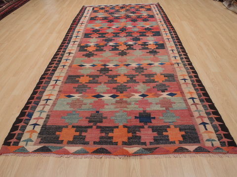 Kilim Red Runner Flat Woven 52 X 1010 Area Rug 100-109846 Image 1