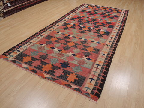 Kilim Red Runner Flat Woven 52 X 1010 Area Rug 100-109846 Image 2