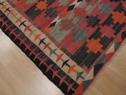 Kilim Red Runner Flat Woven 52 X 1010 Area Rug 100-109846 Image 4