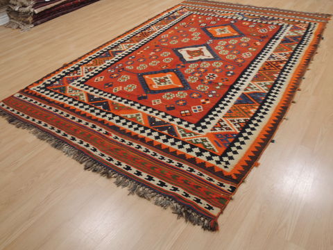 Kilim Orange Flat Woven 63 X 910 Area Rug 100-109847 Image 2
