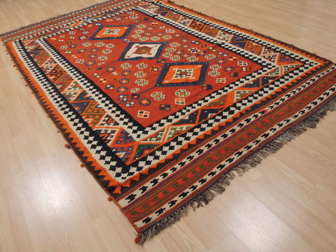 Kilim Orange Flat Woven 63 X 910 Area Rug 100-109847 Image 3