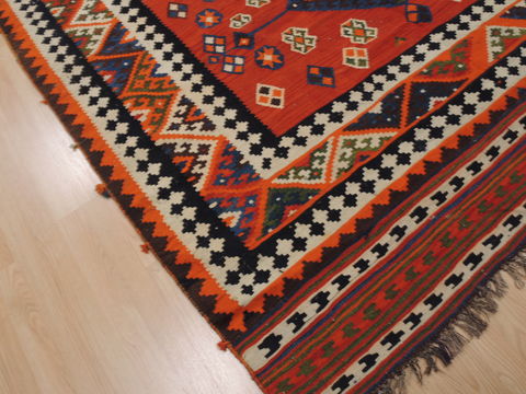 Kilim Orange Flat Woven 63 X 910 Area Rug 100-109847 Image 4