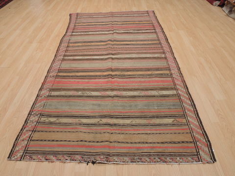 Kilim Red Runner Flat Woven 46 X 90 Area Rug 100-109849 Image 1