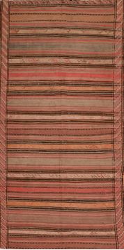 Kilim Red Runner Flat Woven 4'6" X 9'0"  Area Rug 100-109849
