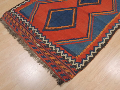 Kilim Red Runner Flat Woven 44 X 93 Area Rug 100-109851 Image 5