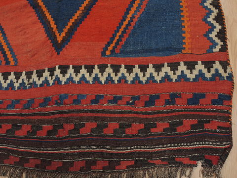 Kilim Red Runner Flat Woven 44 X 93 Area Rug 100-109851 Image 9
