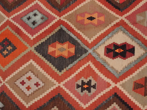 Kilim Red Runner Flat Woven 41 X 92 Area Rug 100-109852 Image 4