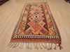 Kilim Red Runner Flat Woven 41 X 92  Area Rug 100-109852 Thumb 1