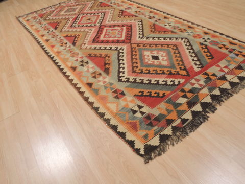 Kilim Red Runner Flat Woven 49 X 98 Area Rug 100-109853 Image 2