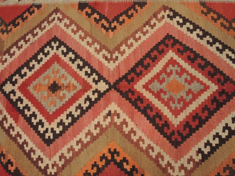 Kilim Red Runner Flat Woven 49 X 98 Area Rug 100-109853 Image 4