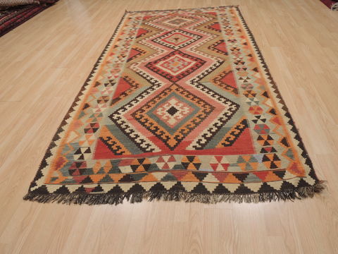 Kilim Red Runner Flat Woven 49 X 98 Area Rug 100-109853 Image 5