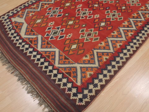 Kilim Red Flat Woven 53 X 811 Area Rug 100-109854 Image 3