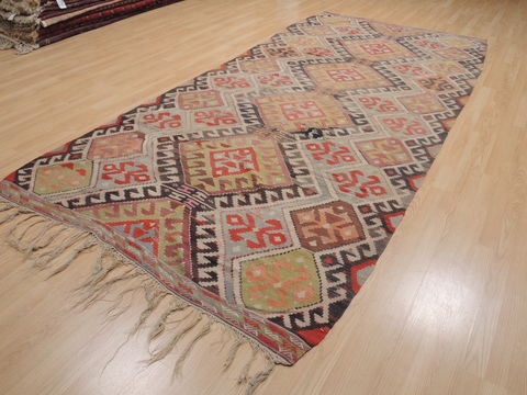 Kilim Beige Runner Flat Woven 53 X 119 Area Rug 100-109855 Image 2
