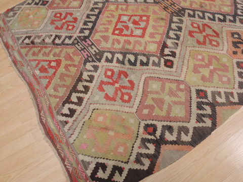 Kilim Beige Runner Flat Woven 53 X 119 Area Rug 100-109855 Image 4