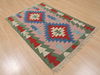 Kilim Green Flat Woven 32 X 52  Area Rug 100-109856 Thumb 3