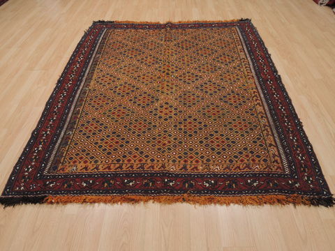 Kilim Brown Flat Woven 55 X 69 Area Rug 100-109857 Image 1