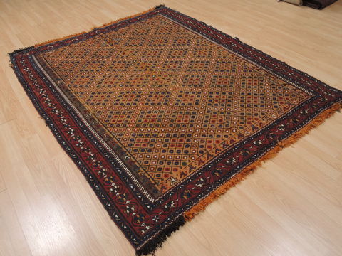 Kilim Brown Flat Woven 55 X 69 Area Rug 100-109857 Image 3