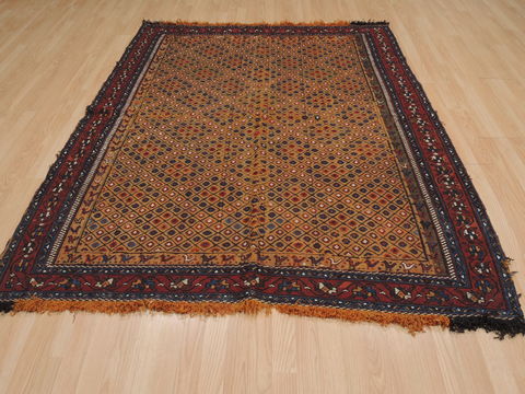 Kilim Brown Flat Woven 55 X 69 Area Rug 100-109857 Image 4