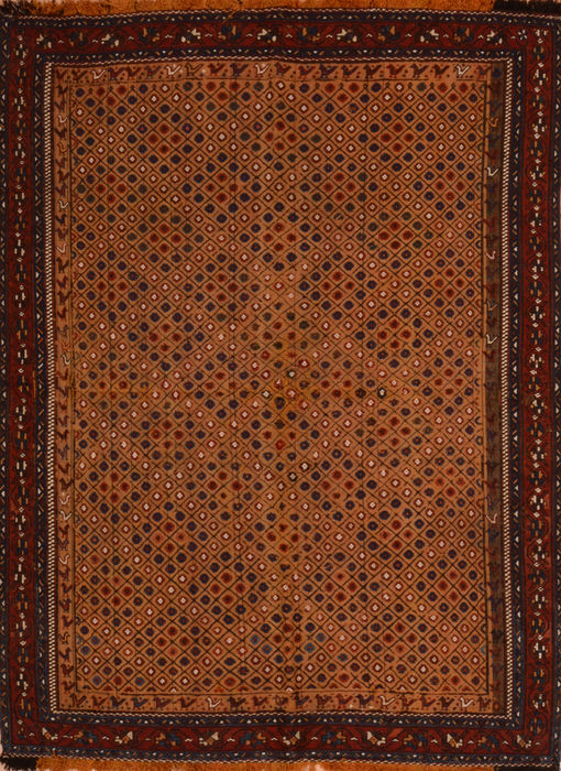 Kilim Brown Flat Woven 55 X 69 Area Rug 100-109857 Image 0