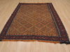 Kilim Brown Flat Woven 55 X 69  Area Rug 100-109857 Thumb 4