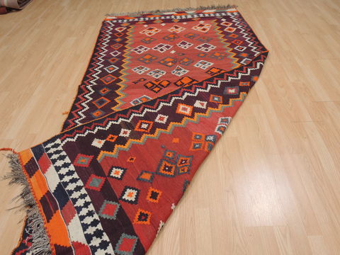 Kilim Red Runner Flat Woven 49 X 96 Area Rug 100-109859 Image 7