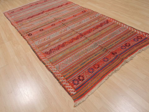 Kilim Red Flat Woven 411 X 94 Area Rug 100-109861 Image 3