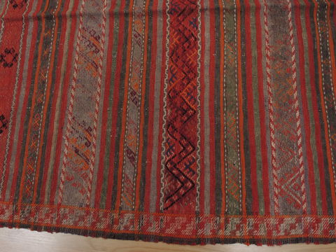 Kilim Red Flat Woven 411 X 94 Area Rug 100-109861 Image 4