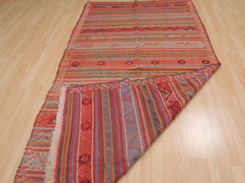 Kilim Red Flat Woven 411 X 94 Area Rug 100-109861 Image 6
