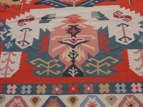 Kilim Green Flat Woven 104 X 159 Area Rug 100-109863 Image 7