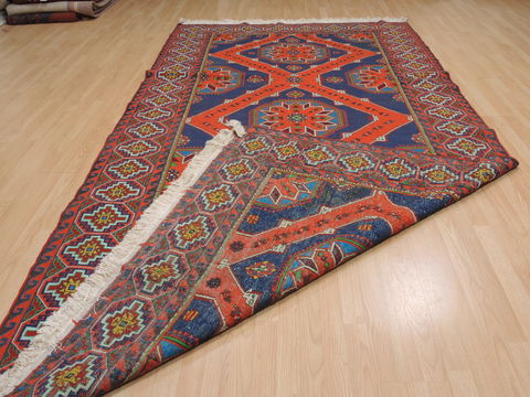 Kilim Blue Flat Woven 63 X 115 Area Rug 100-109870 Image 10