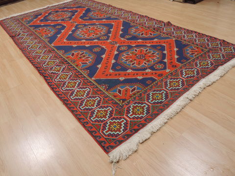 Kilim Blue Flat Woven 63 X 115 Area Rug 100-109870 Image 3