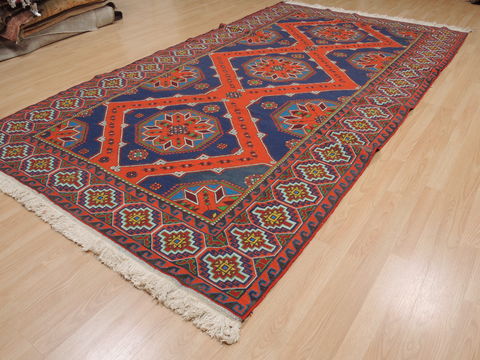 Kilim Blue Flat Woven 63 X 115 Area Rug 100-109870 Image 5