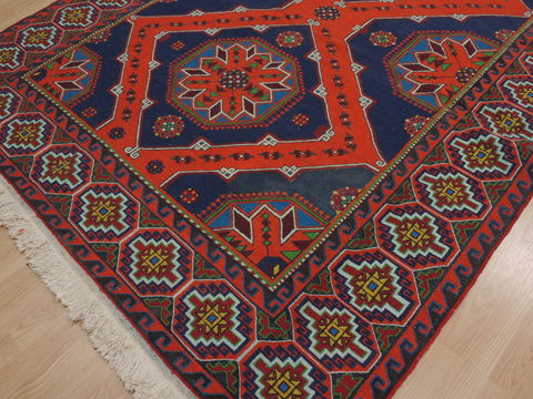 Kilim Blue Flat Woven 63 X 115 Area Rug 100-109870 Image 6