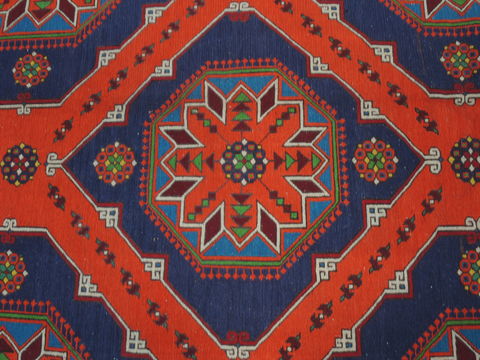 Kilim Blue Flat Woven 63 X 115 Area Rug 100-109870 Image 7