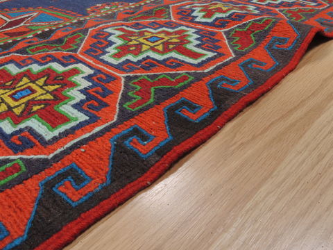 Kilim Blue Flat Woven 63 X 115 Area Rug 100-109870 Image 8
