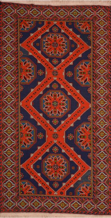 Kilim Blue Flat Woven 63 X 115 Area Rug 100-109870 Image 0