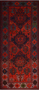 Kilim Red Flat Woven 7'0" X 13'0"  Area Rug 100-109871