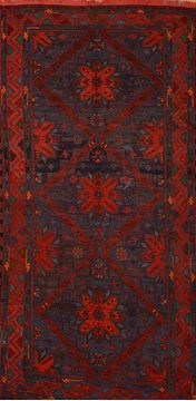 Russia Kilim Red Rectangle 7x10 ft Wool Carpet 109873