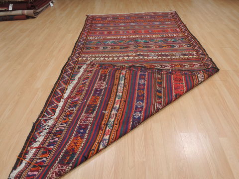 Kilim Red Runner Flat Woven 55 X 114 Area Rug 100-109875 Image 7