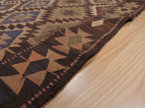 Kilim Brown Runner Flat Woven 51 X 1010 Area Rug 100-109886 Image 9