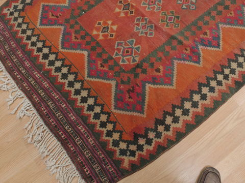 Kilim Brown Runner Flat Woven 40 X 97 Area Rug 100-109888 Image 4