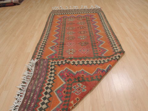 Kilim Brown Runner Flat Woven 40 X 97 Area Rug 100-109888 Image 7
